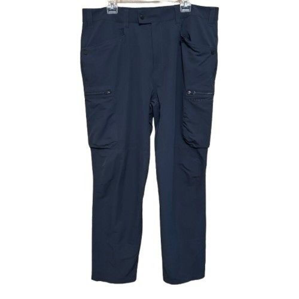 Rohan Frontier Trousers Mens 40R x  32 Blue UPF 40+ Insect Shield Stretch Cargo